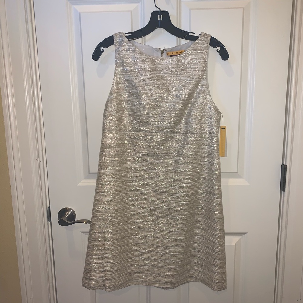 Alice + Olivia Gold Dress